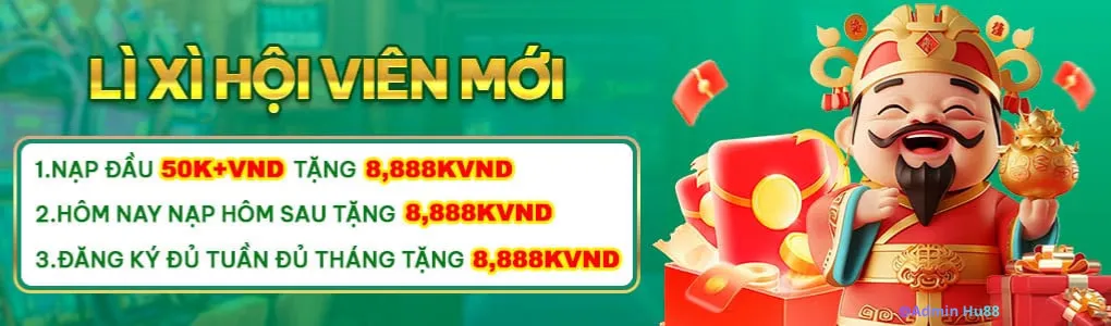 Lucky money for new members on 9hu88 page